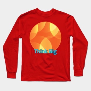 Circle Abstract Orange Yellow Long Sleeve T-Shirt